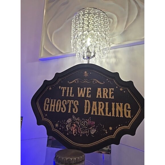 15" 'Til We are Ghosts Wall ART Sign Until Death Do US Part Love Forever Goth - Picture 3 of 5